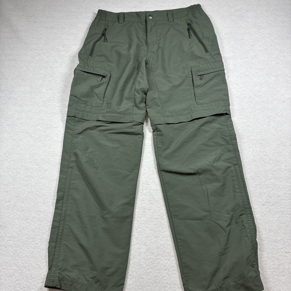 Rei Sahara Convertible Hiking Pants 6 Petite Green Cargo UPF 50 Gorpcore Outdoor